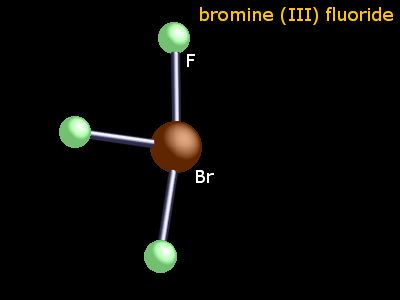 Crystal structure of bromine trifluoride
