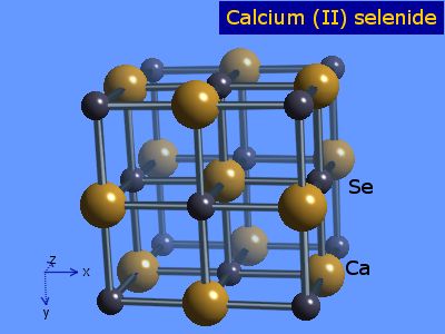 Crystal structure of calcium selenide