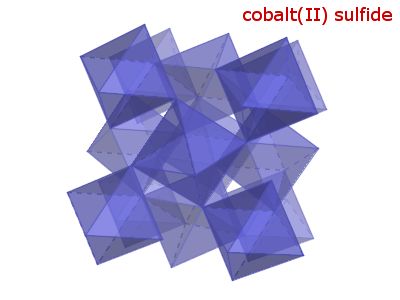 Crystal structure of cobalt persulphide