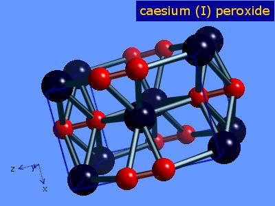 Crystal structure of dicaesium peroxide