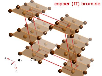Crystal structure of copper dibromide