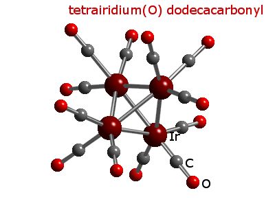 Crystal structure of tetrairidium dodecacarbonyl