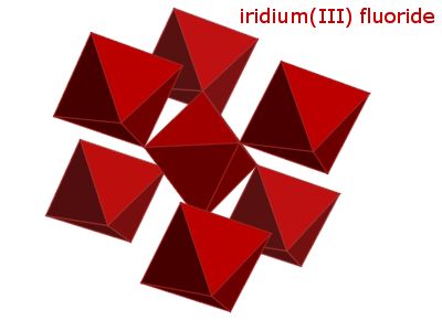 Crystal structure of iridium trifluoride