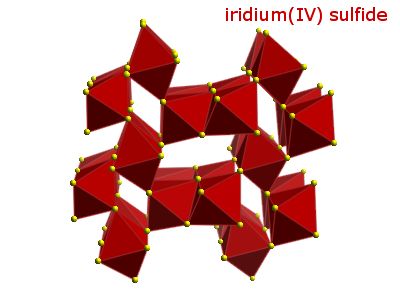 Crystal structure of iridium disulphide