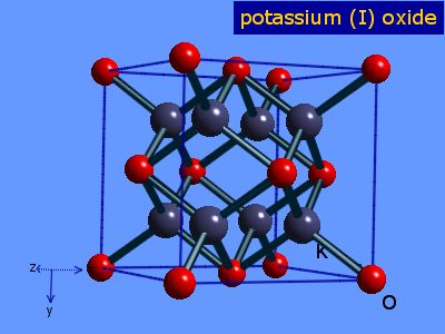 Crystal structure of dipotassium oxide