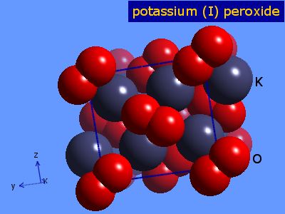 Crystal structure of dipotassium peroxide