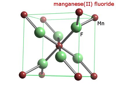 Crystal structure of manganese difluoride