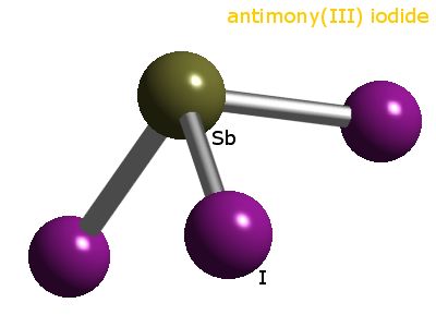 Crystal structure of antimony triiodide