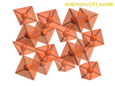 Crystal structure of diantimony pentoxide