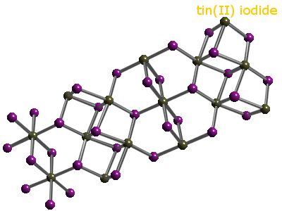 Crystal structure of tin diiodide