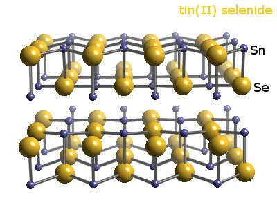 Crystal structure of tin selenide