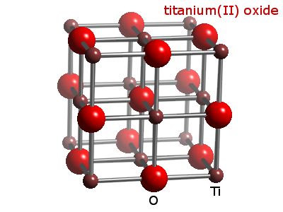 Crystal structure of titanium oxide