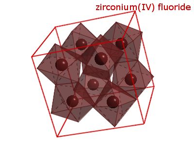 Crystal structure of zirconium tetrafluoride